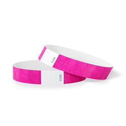 1000 stuks Polsbandjes Tyvek - 19 mm - festival bandjes - corona polsbandje - neon roze