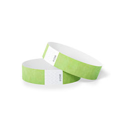 1000 stuks Polsbandjes Tyvek - 25 mm - festival bandjes - corona polsbandje - pastel lichtgroen