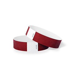 1000 stuks Polsbandjes Tyvek - 25 mm - festival bandjes - corona polsbandje - Rood