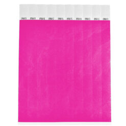 Alternative view of 1000 stuks Polsbandjes Tyvek - 25 mm - festival bandjes - corona polsbandje - Neon roze