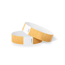 1000 stuks Polsbandjes Tyvek - 25 mm - festival bandjes - corona polsbandje - pastel oranje