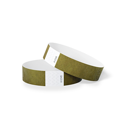 1000 stuks Polsbandjes Tyvek - 25 mm - festival bandjes - corona polsbandje - Goud