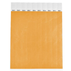 Alternative view of 1000 stuks Polsbandjes Tyvek - 25 mm - festival bandjes - corona polsbandje - pastel oranje