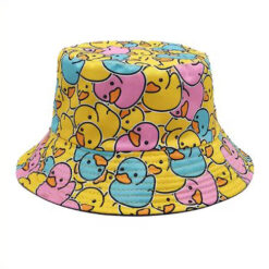 Bad eendjes duck bucket hat blauw/roze