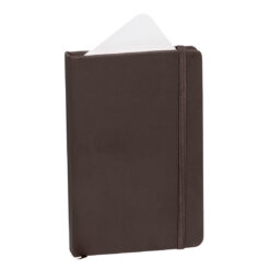 Notitieboek A6 imitatieleer bruin