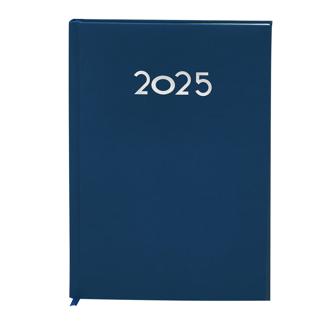 Stijlvolle dagagenda van PU leer 17,6 x 25 cm - Blauw - Afbeelding 4