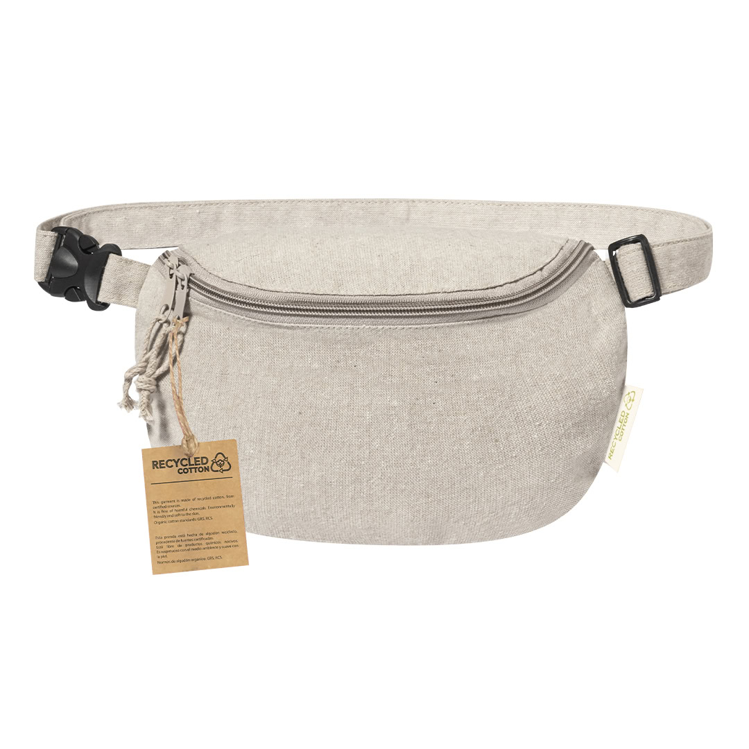 Heuptas gerecycled katoen naturel - Afbeelding 2