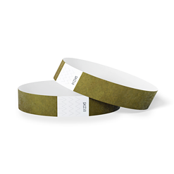1000 stuks Polsbandjes Tyvek - 19 mm - festival bandjes - corona polsbandje - Goud