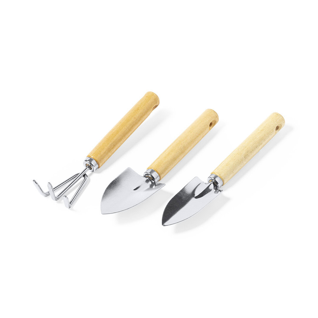 Tuinierset hout/metaal 3-delig - Afbeelding 3