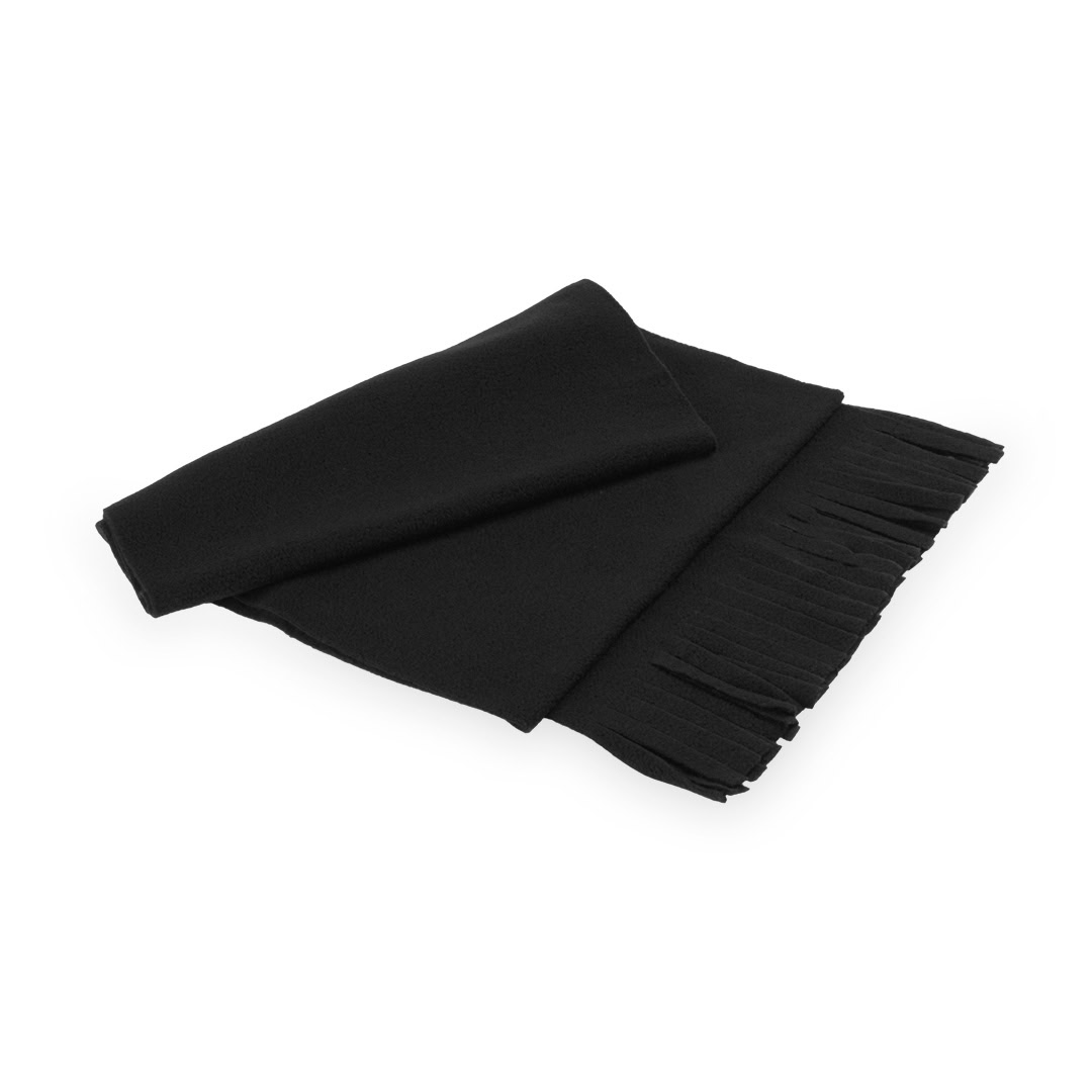 Fleece sjaal zwart - Afbeelding 2