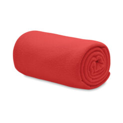 Alternative view of RPET polar fleece deken 150 x 120 cm rood