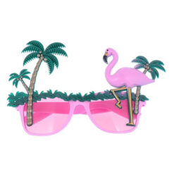Alternative view of Feestbril palmboom met flamingo