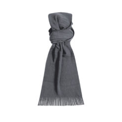 Fleece sjaal grijs