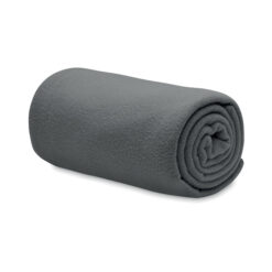 Alternative view of RPET polar fleece deken 150 x 120 cm donkergrijs