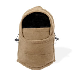 Alternative view of 2-in-1 colsjaal en muts fleece naturel