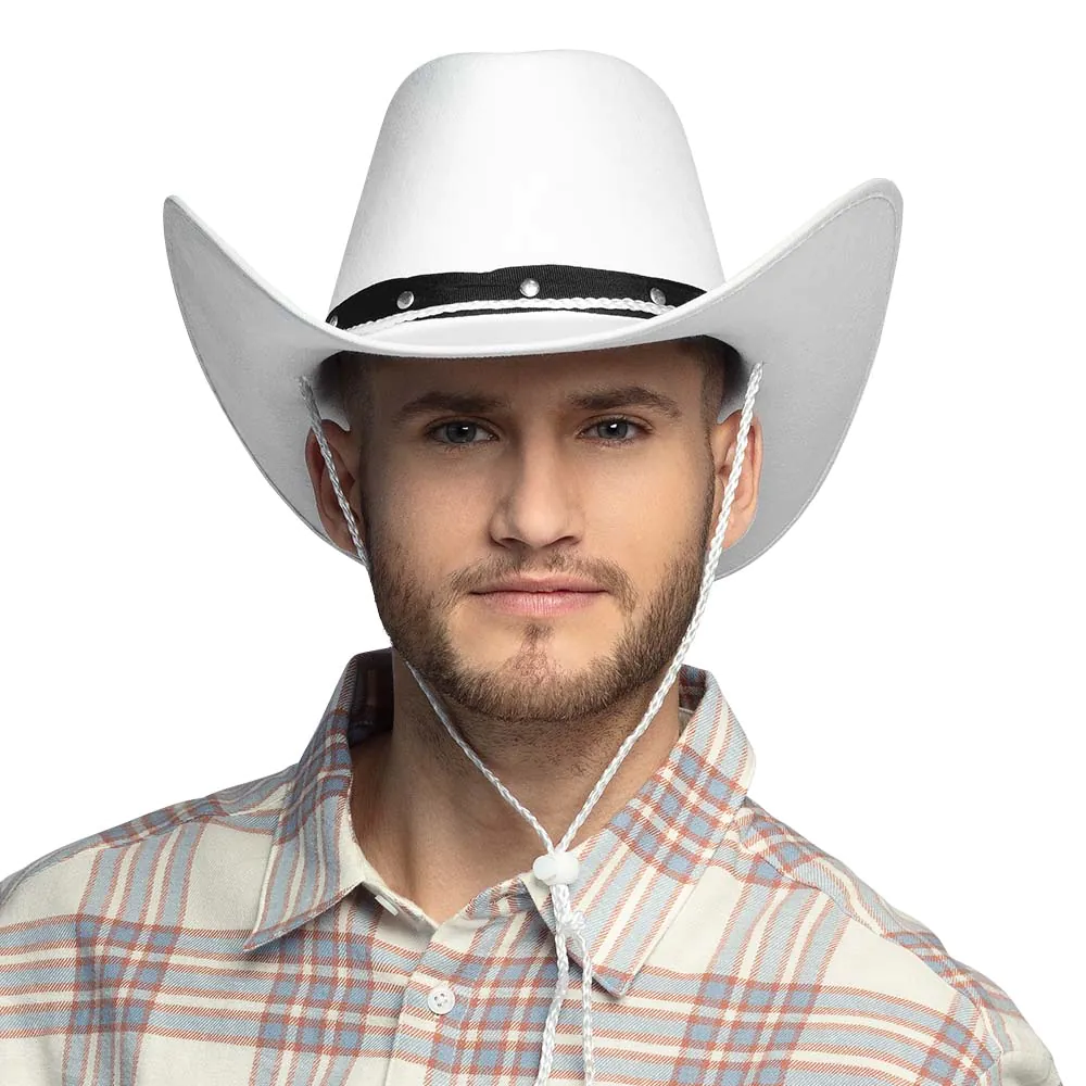 Cowboy hoed wit - Afbeelding 3