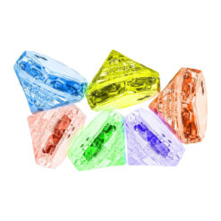 LED ijsblokje multicolor diamant 12 stuks