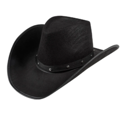 Cowboy hoed zwart