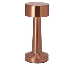 Draadloze tafellamp met touch bediening - Oplaadbaar - Roségoud