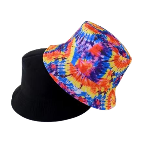 Reversible bucket hat tie dye multicolor - Afbeelding 2