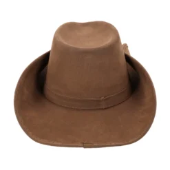 Alternative view of Cowboy hoed met ster kunstleer bruin