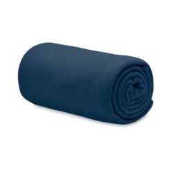Alternative view of RPET polar fleece deken 150 x 120 cm donkerblauw