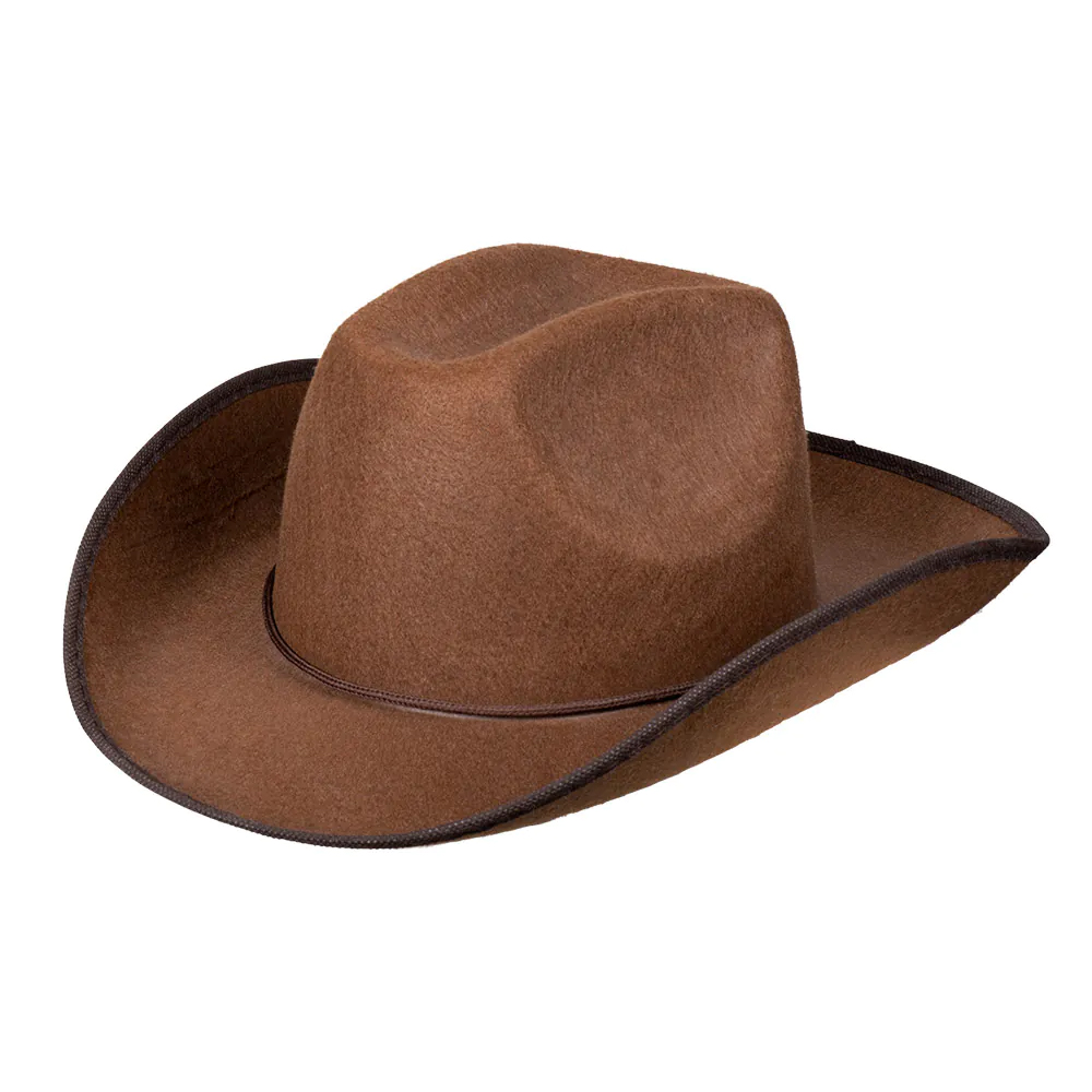 Cowboy hoed rodeo bruin