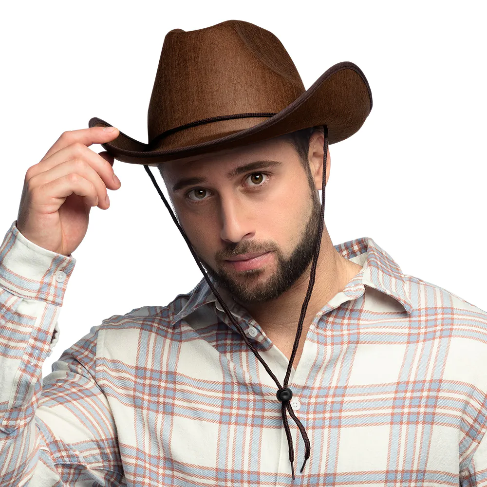 Cowboy hoed rodeo bruin - Afbeelding 3