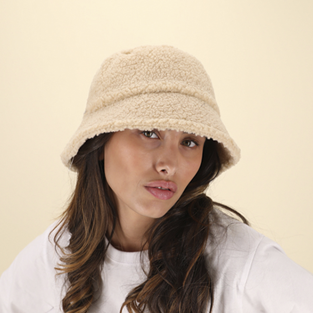 Teddy bucket hat beige - Afbeelding 4