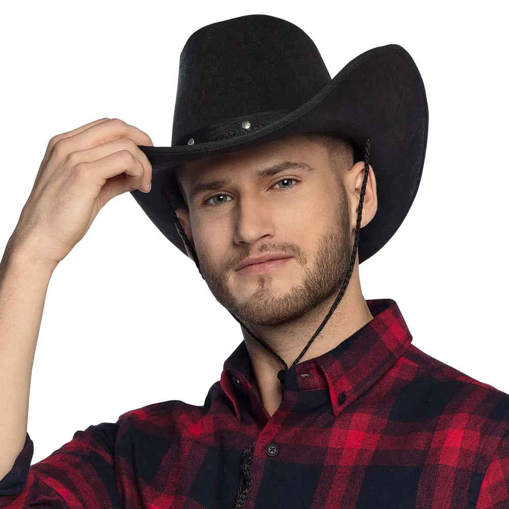 Cowboy hoed zwart - Afbeelding 3