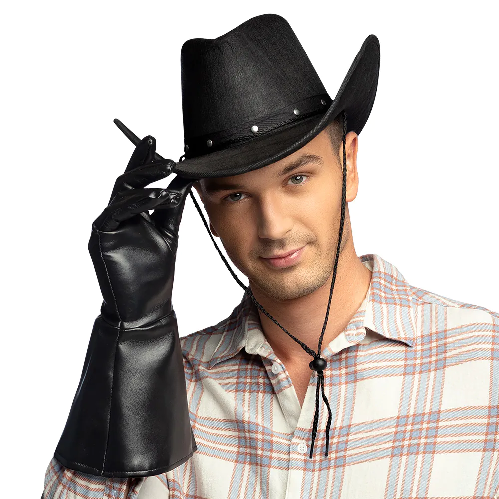Cowboy hoed zwart - Afbeelding 6