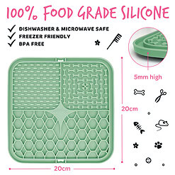 Alternative view of Bugalugs likmat voor honden en katten - Groen
