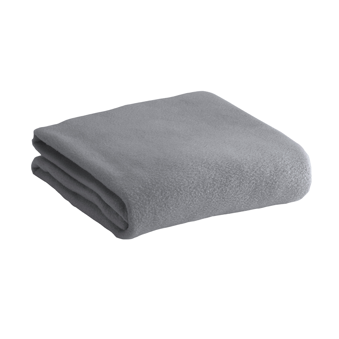 Polar fleece deken 150 x 120 cm grijs - Afbeelding 6