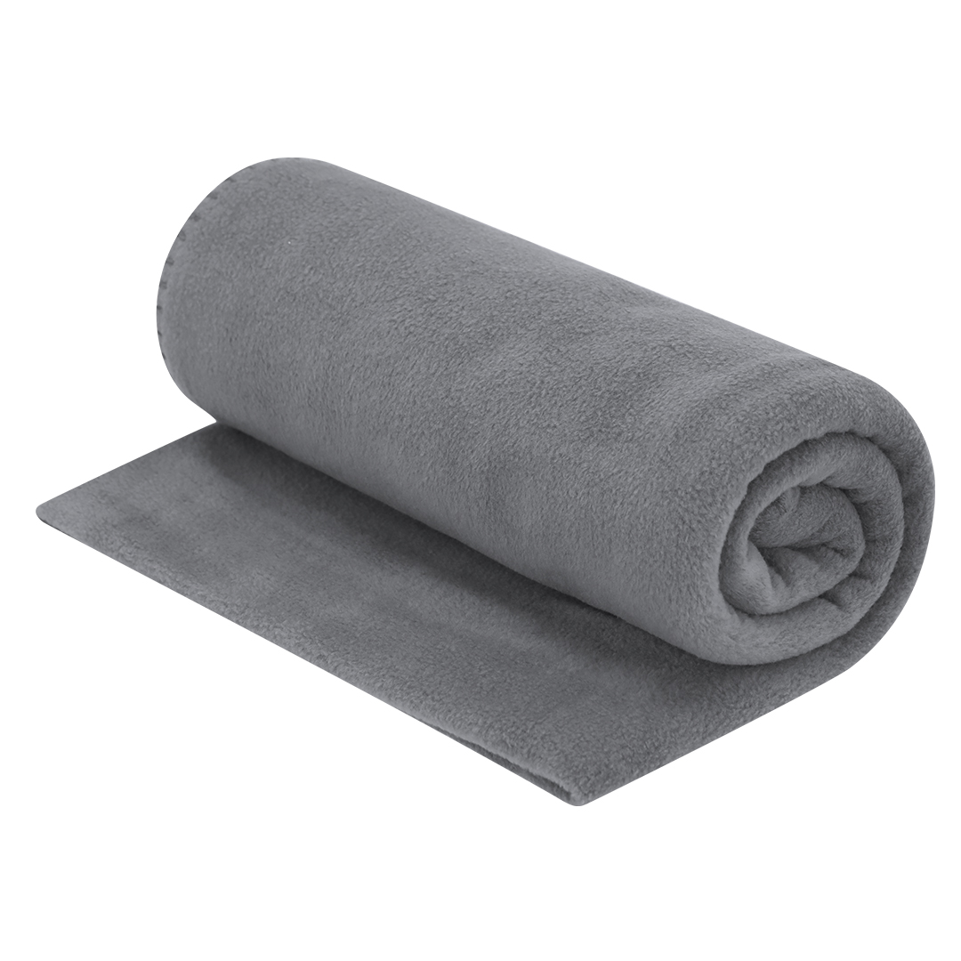 Polar fleece deken 150 x 120 cm grijs - Afbeelding 4