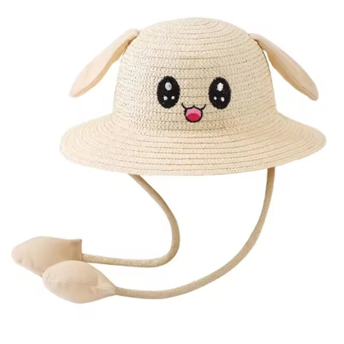 LED kickroll hoedje met flapperende oortjes - Beige - Afbeelding 2
