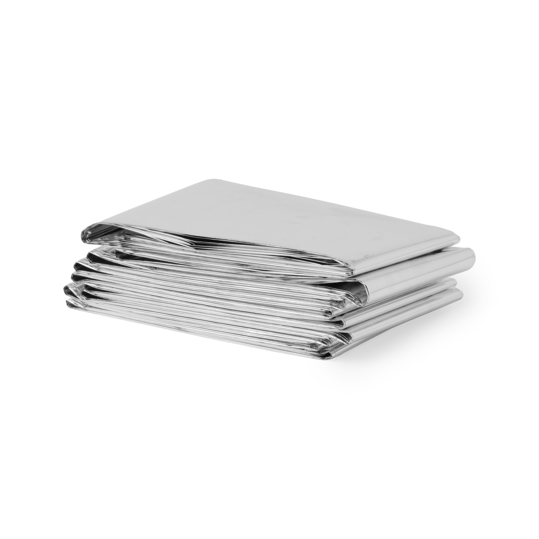 Nooddeken - Isolatiedeken - Reddingsdeken - Thermodeken - Thermisch - Noodpakket - Aluminium - Zilver - Afbeelding 2