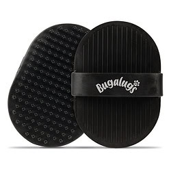 Bugalugs Bath Brush dierenborstel voor honden en katten - Zwart