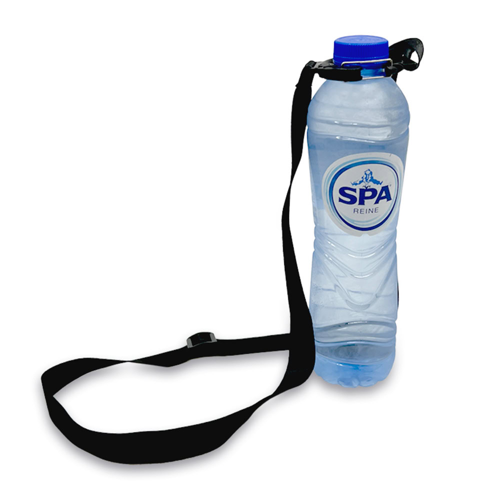 Keycord waterfleshouder zwart