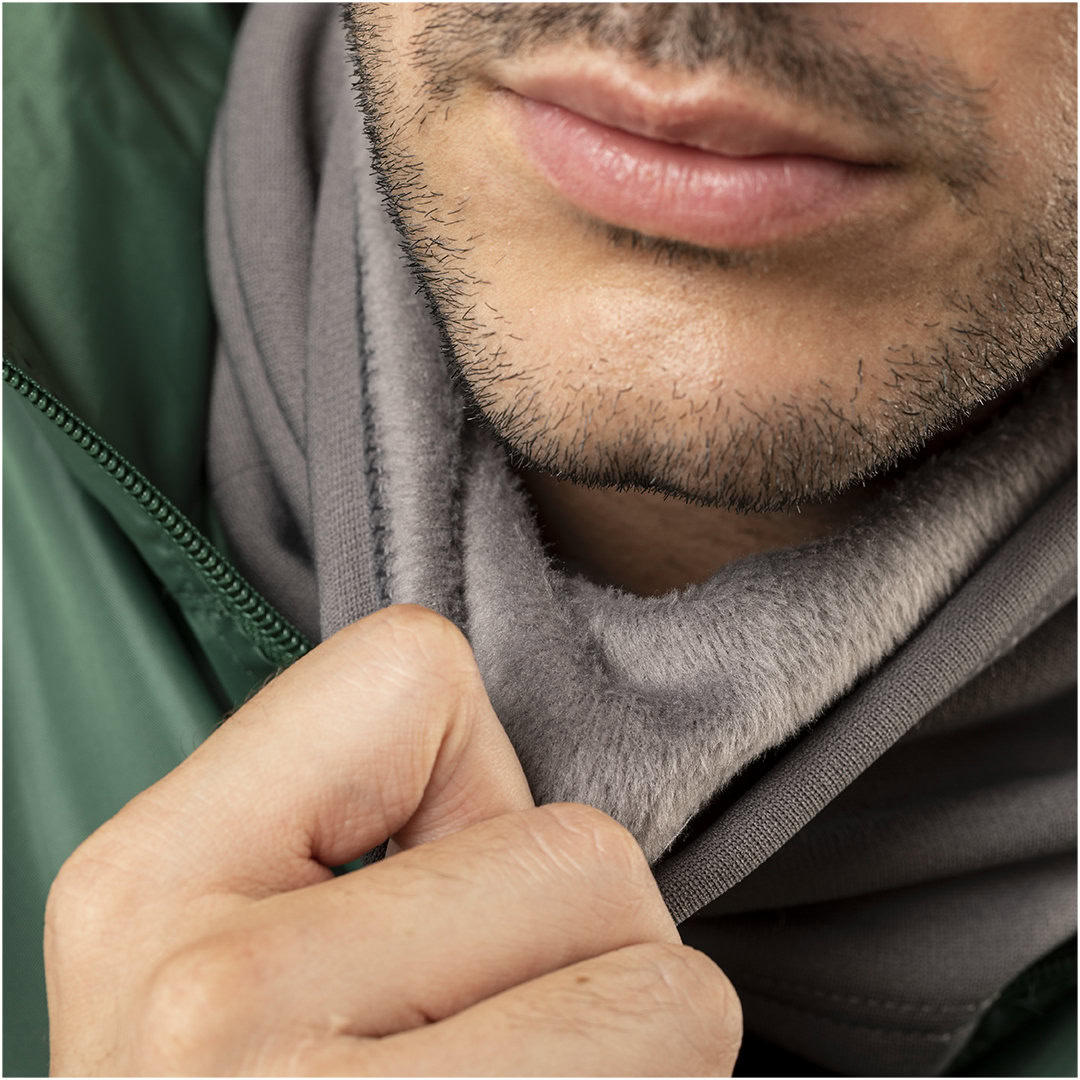 2-in-1 colsjaal en muts polyester/fleece zwart - Afbeelding 4