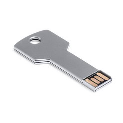 USB stick sleutel met een opslagcapaciteit van 16GB - Zilver