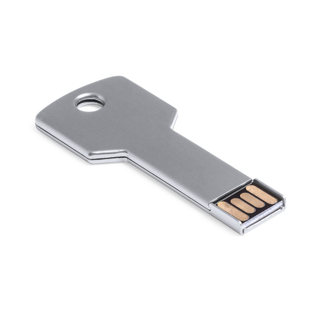 USB stick sleutel met een opslagcapaciteit van 16GB - Zilver