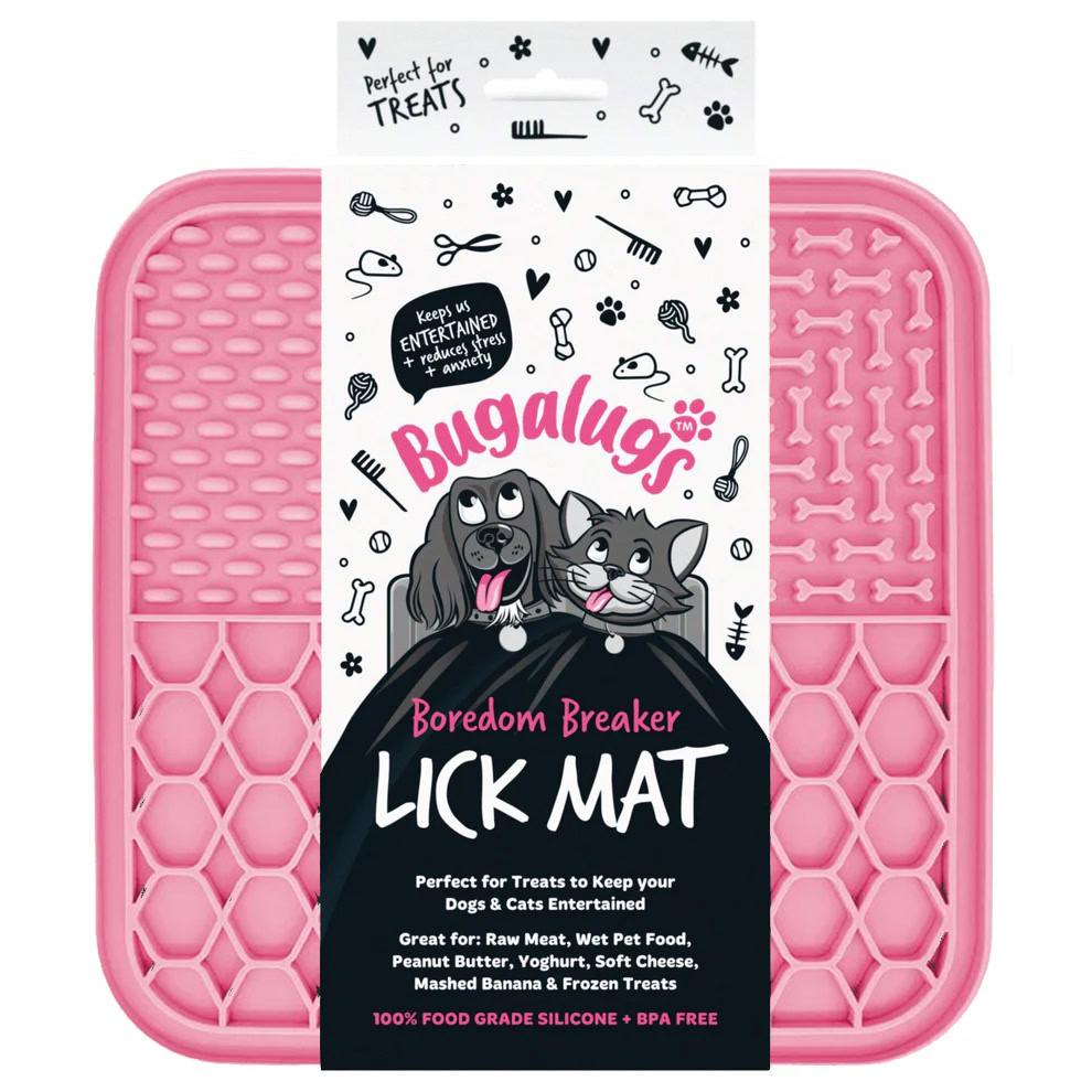 Bugalugs likmat voor honden en katten - Roze