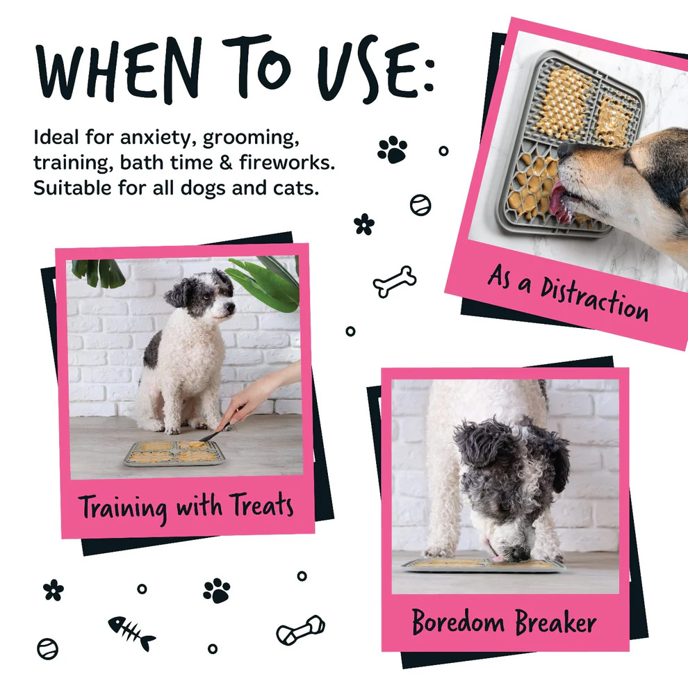 Bugalugs likmat voor honden en katten - Roze - Afbeelding 5