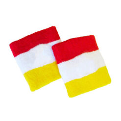 Zweetbandje Oeteldonk rood/wit/geel 2 stuks