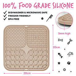 Alternative view of Bugalugs likmat voor honden en katten - Beige