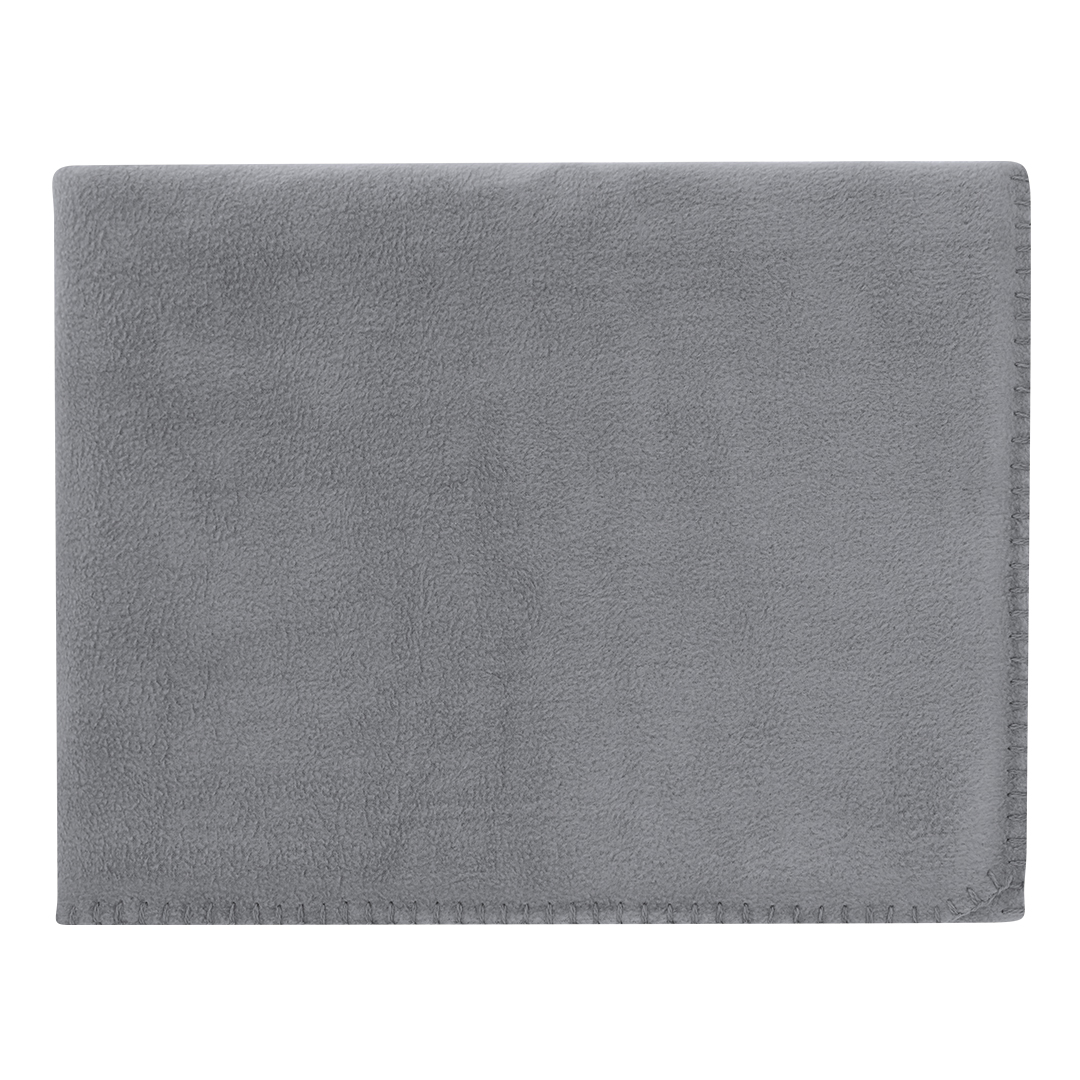Polar fleece deken 150 x 120 cm grijs - Afbeelding 5