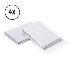 4 stuks nooddeken - Isolatiedeken - Reddingsdeken - Noodpakket - Zilver