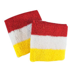 Alternative view of Zweetbandje Oeteldonk rood/wit/geel 2 stuks