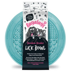 Bugalugs Lick Bowl likbak voor honden en katten - Blauw