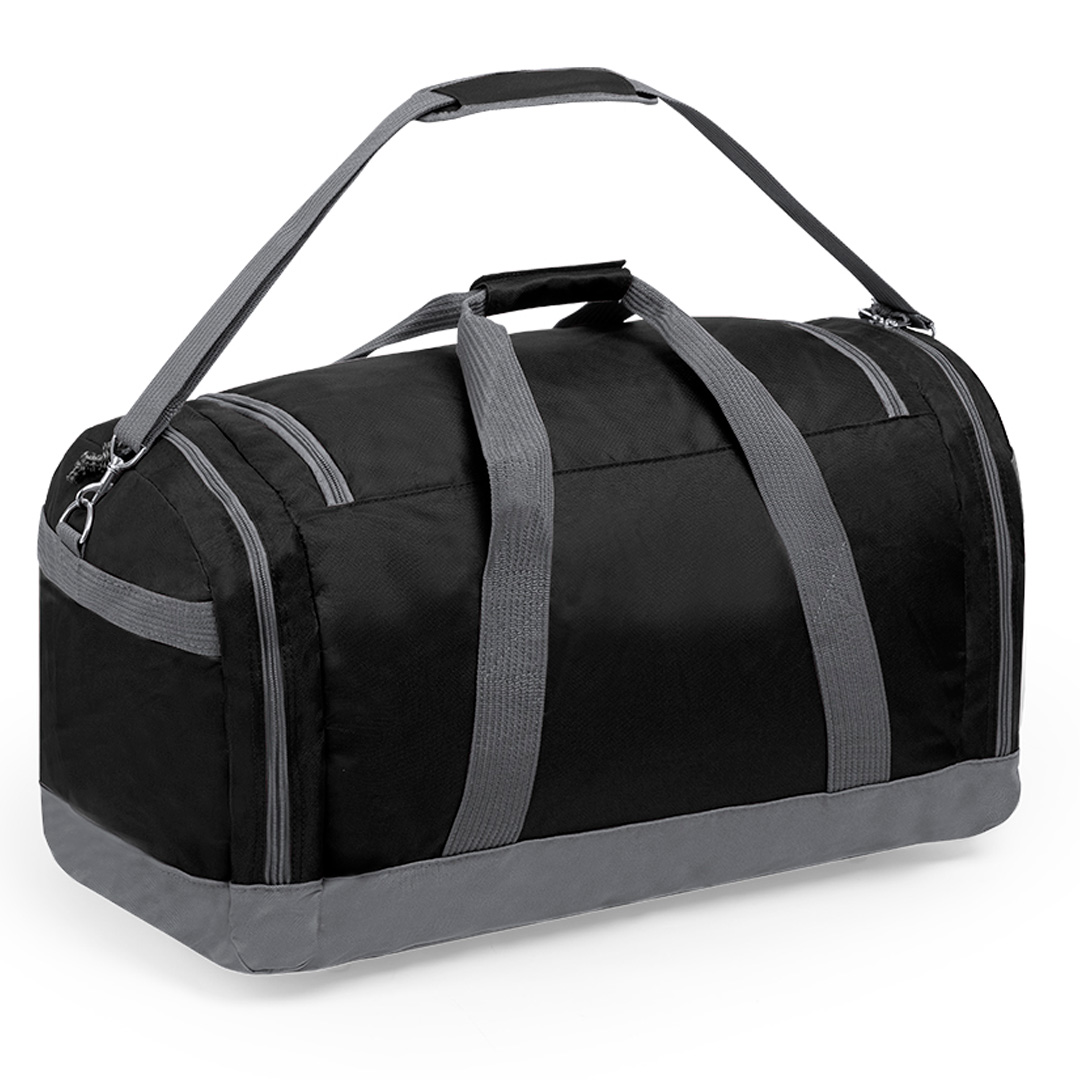 Sporttas 72 liter polyester zwart/grijs - Afbeelding 3